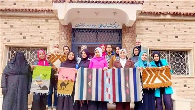 محافظ كفرالشيخ تدريب 25فتاه على تصنيع الكليم اليدوي بمركز ومدينة بفوة