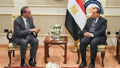 وزير البترول يستعرض مع مسئولي شركة 