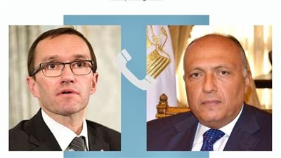 وزير الخارجية يبحث مع نظيره النرويجي أهمية حشد الدعم الدولي لتكثيف دخول المساعدات لـ غزة
