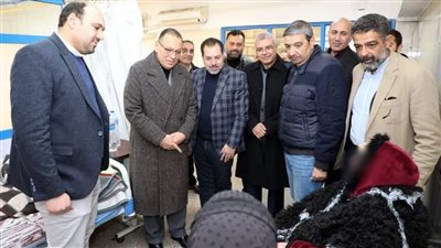 محافظ الشرقية ورئيس جامعة الزقازيق يطمئنان على الحالة الصحية لمصابي غزة 