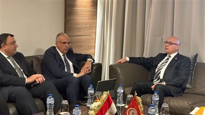 وزير الري يلتقى نظيره التونسي لتعزيز التعاون وتبادل الخبرات بين البلدين فى مجال المياه