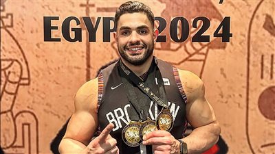 المصري مصطفى هشام العراقى بطلا للعالم بالقوة البدنية WPC