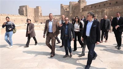  وزير السياحة والأثار يفتتح برج الرملة والحداد بقلعة صلاح الدين الأيوبي