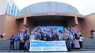 جامعة كفر الشيخ تنظم قافلة طفولية طبية توعوية ترويحية لقرية بني بكار