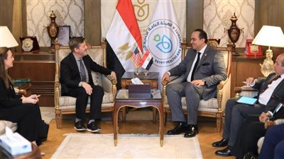 رئيس الرعاية الصحية يلتقى نائب رئيس غرفة الولايات المتحدة الأمريكية للتجارة لمنطقة الشرق الأوسط