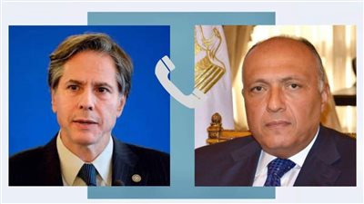 وزير الخارجية يتلقى اتصالاً من نظيره الأمريكي لمتابعة تطورات الأوضاع في غزة