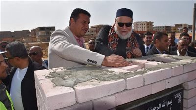 بمشاركة مفتي الجمهورية.. وضع حجر الأساس لمدرسة صلاح الدين الدولية بمدينة بني سويف الجديدة