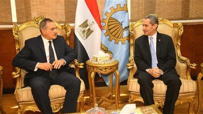 محافظ الغربية يستقبل محافظ كفر الشيخ  لحضور مناقشة رسالة دكتوراه بجامعة طنطا