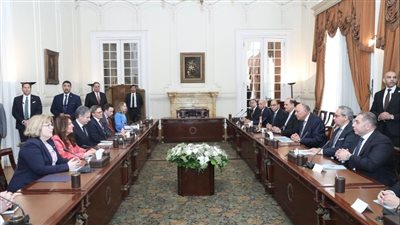 وزير الخارجية يستقبل وزير الخارجية الأمريكي