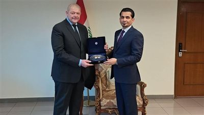 السفير المصري في بغداد يلتقى بـ وزير النقل العراقي