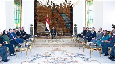 الرئيس السيسي لوفد النواب الأمريكي: مصر ترفض تهجير الفلسطينين وتطالب وقف العمليات