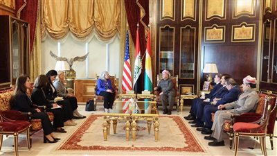 بارزاني للسفيرة الأمريكية بالعراق : أطراف عراقية تسعى لانتخابات مخالفة للمبادئ الدستورية والقانونية 