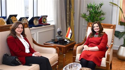 وزيرة الهجرة تبحث التعاون الاستثماري مع عضو مجلس ادارة الغرفة المصرية البريطانية