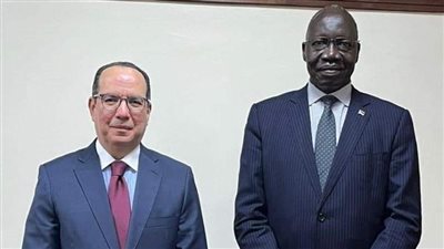 سفير جمهورية مصر العربية في جوبا يلتقي بوزير الطرق و الجسور الجنوب سوداني