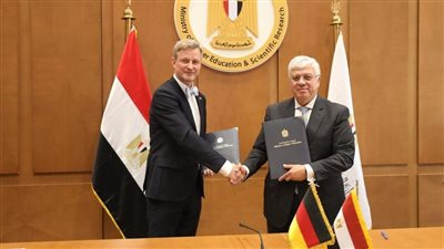 وزير التعليم العالي يستقبل وزير الدولة للعلوم والسياحة بولاية ساكسونيا الألمانية