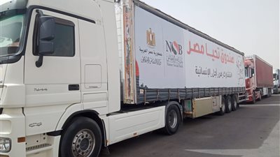 التموين تطلق أكبر قافلة من المساعدات لأهالي قطاع غزة منذ بداية الأحداث