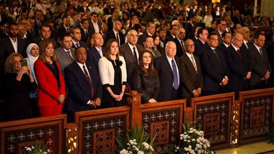 رئيس قضايا الدولة يشارك في الاحتفال بعيد القيامة المجيد 