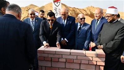 وضع حجر أساس مسجد قضاة مصر ومركزه الثقافي بالقاهرة