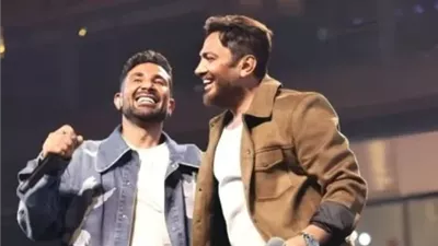 أحمد سعد يطمئن الجمهور على صحة تامر حسني بعد العملية الجراحية