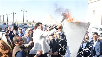 وزير الشباب والرياضة ومستشار رئيس الجمهورية ومحافظي الوادي الجديد والشرقية  يطلقون اولمبياد المحافظات الحدودية 