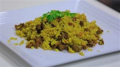 طريقة عمل الأرز بالكبد والقوانص خطوة بخطوة