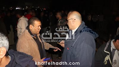 محافظ القليوبية ومدير الأمن يتابعان حادث تساقط حاويات من قطار بضائع بطوخ
