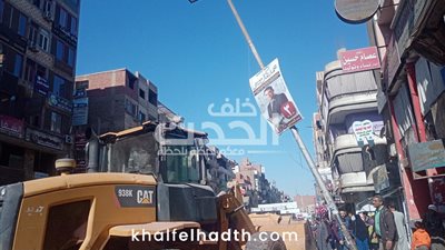 بالصور | محلية نجع حمادى تنقذ شارع حسني مبارك من كارثة محققة.. تعرف التفاصيل 