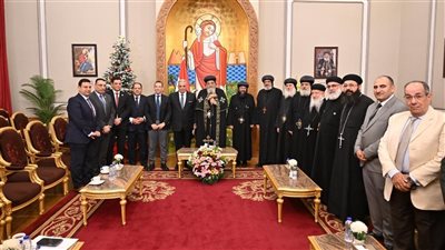 وفد نادي قضاة مصر يهنئ البابا تواضروس بعيد الميلاد ويؤكد: الوحدة الوطنية صمام أمان الدولة