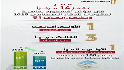 مصر تتصدر إفريقيا في مؤشر جاهزية الحكومات للذكاء الاصطناعي لعام 2025