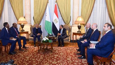 مصر و جيبوتي تبحثان تعزيز العلاقات الثنائية وتطورات الأوضاع في القرن الأفريقي
