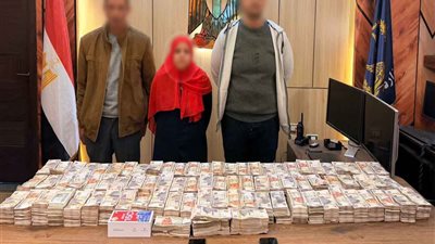 القبض على ٣ أشخاص لقيامهم بالاستيلاء على حقيبة بداخلها ٨ مليون جنيه
