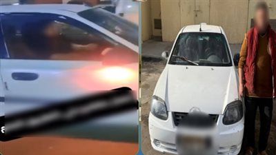 ضبط قائد سيارة لقيامه بأفعال منافية للآداب العامة أمام سيدة بأحد شوارع الجيزة