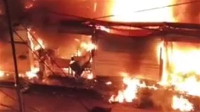 مصدر يكشف ملابسات نشوب حريق خلف مجمع مستشفيات ميت خلف في المنوفية