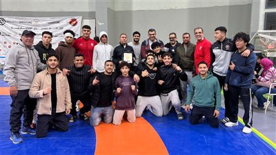 مركز اول وكأس الإتحاد المصري لمصارعة المشروع القومي للموهبة بكفر الشيخ