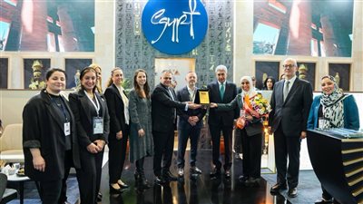 الجناح المصري في EMITT يحصد جائزة أفضل جناح من حيث التصميم