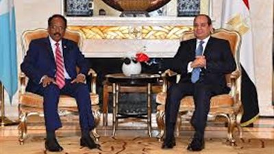 الرئيس السيسي يستقبل نظيره الصومالي في قصر الاتحادية