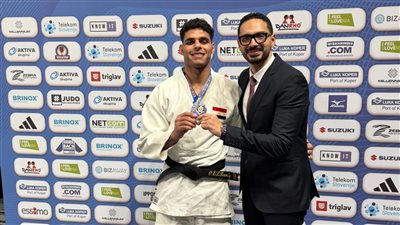 وزير الرياضة يهنئ عمر الرملي على فضية كأس العالم للجودو في سلوفينيا