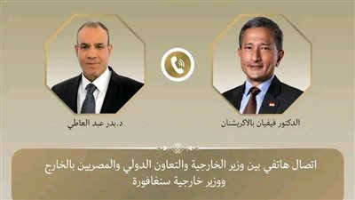 اتصال هاتفي بين وزير الخارجية ونظيره السنغافوري لبحث الأوضاع الإقليمية 