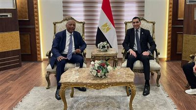 وزير الشباب والرياضة يستقبل رئيس “كاف” بالقاهرة.. ورسالة تقدير من رئيس جنوب أفريقيا للرئيس السيسي