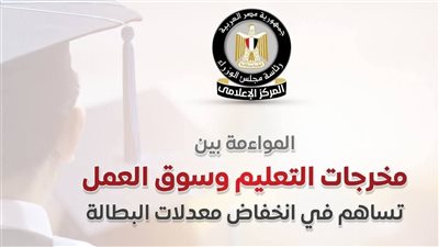 إعلامي مجلس الوزراء: المواءمة بين مخرجات التعليم وسوق العمل تساهم في انخفاض معدلات البطالة