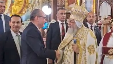 السفير التركي صالح موطلون شنن يشارك في احتفالات عيد الميلاد بالكاتدرائية المرقسية بالعباسية