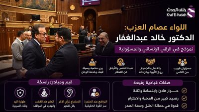 اللواء عصام العزب: خالد عبدالغفار نموذج وطني راقٍ في الإدارة والتعامل الإنساني