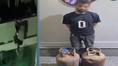 الأهالي يمسكون بلص أسطوانتي بوتاجاز قبل هروبه في الإسكندرية