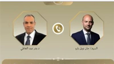 بدر عبد العاطي ونظيره الفرنسي