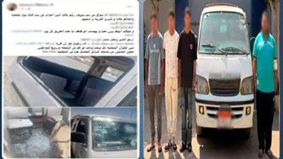 إصابة طفلة بعد إلقاء الحجارة على ميكروباص خلال مشاجرة بموقف ركاب