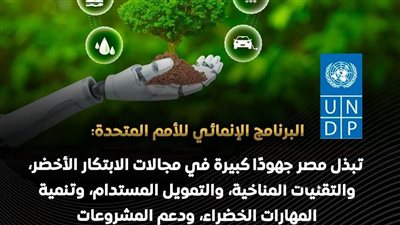 الأمم المتحدة تشيد بجهود مصر في التحول نحو الاقتصاد الأخضر
