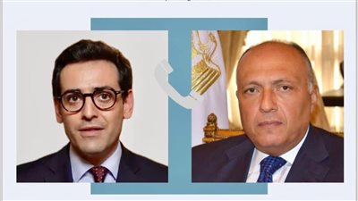 وزير الخارجية يبحث مع نظيره الفرنسي مستجدات الأوضاع في قطاع غزة