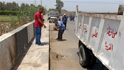 رئيس مدينة زفتي يشن حملة نظافة لرفع تراكمات القمامة والأتربة .. صور