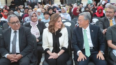وزيرة الثقافة وسفير كوريا الجنوبية يشهدان انطلاق الأسبوع الثقافي الكوري