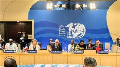 وزير الري يلقى كلمة فى الجلسة الرئيسية للمنتدى العالمي للمياه بإندونيسيا